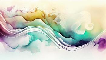 aquarelle texture vagues doux couleur ondulé Contexte photo