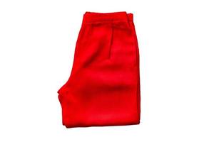 6095 rouge un pantalon isolé sur une transparent Contexte photo