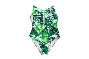 6237 vert maillots de bain isolé sur une transparent Contexte photo