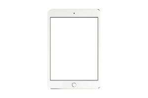 4849 blanc iPad isolé sur une transparent Contexte photo