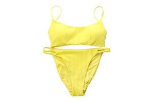 6204 Jaune maillots de bain isolé sur une transparent Contexte photo