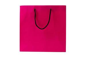 7229 rose sac isolé sur une transparent Contexte photo