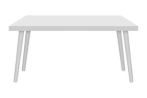 1104 blanc table isolé sur une transparent Contexte photo