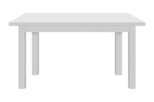 1105 blanc table isolé sur une transparent Contexte photo