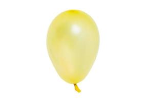 2515 Jaune des ballons isolé sur une transparent Contexte photo