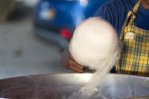 sucre coton bonbons fabrication photo