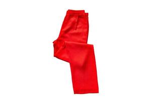 6230 rouge un pantalon isolé sur une transparent Contexte photo