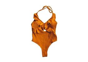 2612 Orange maillots de bain isolé sur une transparent Contexte photo