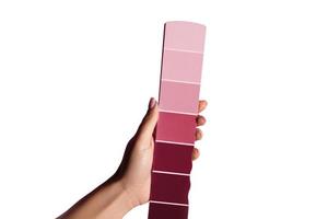 7341 rose Couleur palette isolé sur une transparent Contexte photo