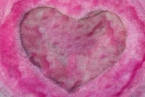 coeur saint valentin sur tissu photo