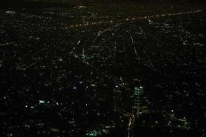 Mexique ville aérien nuit vue photo