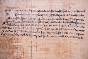 ancien arabe écritures sur papyrus photo