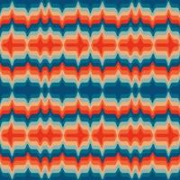 motif kaléidoscope rétro dans le style des années 70 et 60. motif géométrique photo