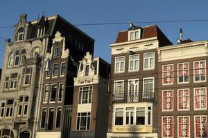 Détail du bâtiment du centre-ville d'Amsterdam photo