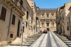 panorama de la ville baroque de noto sicile photo