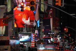 New York, États-Unis - 25 mai 2018 - Times Square plein de monde photo