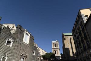 naples santa chiara place vieille ville rue photo