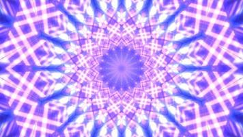 Illustration de kaléidoscope 3d rose, bleu et blanc pour le fond ou la texture photo