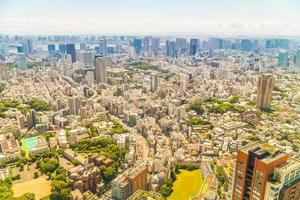 paysage urbain de la ville de tokyo, japon photo