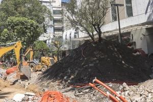 mexico city bâtiment endommagé après le tremblement de terre de 2017 photo