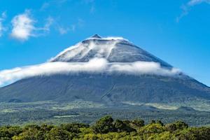 pico island açores volcan vue aérienne photo