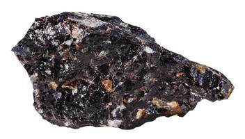 obsidienne minéral pierre isolé sur blanc photo