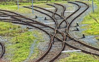 vue sur les voies ferrées photo