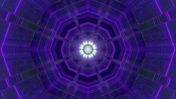 Illustration de conception de kaléidoscope 3d bleu, blanc et violet pour le fond ou la texture photo