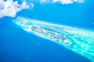 vue aérienne des îles maldives photo
