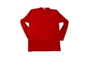 rouge, longue vide manche sweat-shirt copie espace photo