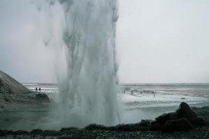 Islande activer geyser photo