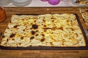 fromage focaccia recco pain plat italien photo