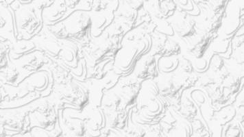 papier blanc coupé fond blanc. décoration abstraite réaliste en papercut texturée avec des couches ondulées et de l'ombre. carte de contour topographique conception graphique de mouvement abstrait tech. photo