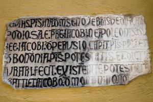 médiéval une inscription détail photo
