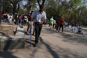 mexico, 3 février 2019 - parc de la ville chapultepec bondé de gens le dimanche photo