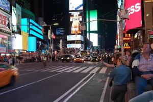 New York, États-Unis - 25 mai 2018 - Times Square plein de monde photo