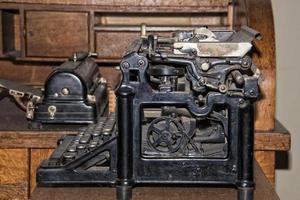 vieux machine à écrire détail photo