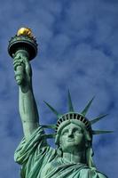 Nouveau york statue de liberté tête et torche photo