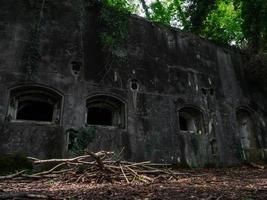 militaire fortifications de le premier monde guerre. béton fort photo