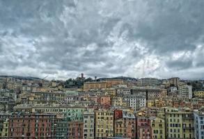 gênes port maisons paysage urbain panorama photo
