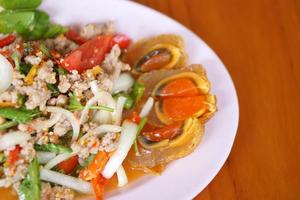 thaïlandais nourriture, conservé Oeuf salade photo