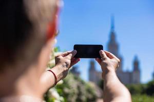 homme prise photo sur le parc