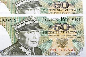 vieux polonais argent - 50 zloty une Contexte photo