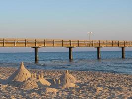 binz plage sur rugen île dans Allemagne photo