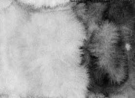 aquarelle noir et blanc pente Contexte. monochrome taches sur papier photo