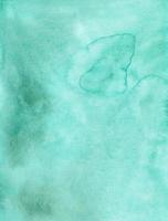 aquarelle lumière menthe Couleur Contexte texture. aquarelle turquoise toile de fond. photo