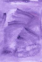 aquarelle lavande Contexte texture. Profond violet aquarelle toile de fond. brosse coups sur papier. photo