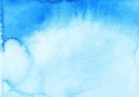 aquarelle vieux cyan bleu et blanc pente arrière-plan, main peint. taches sur papier. photo