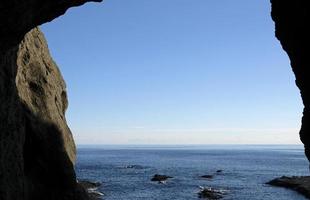 le long de la magnifique côte d'enoshima, japon photo