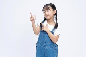 portrait de asiatique enfant sur Contexte photo